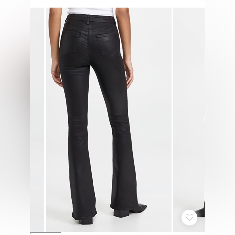 L'AGENCE Black Flare Wide-Leg Jeans